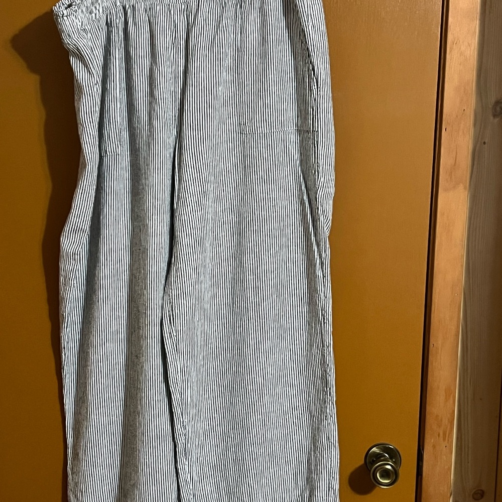 Time and Tru Striped Pants - Black and White